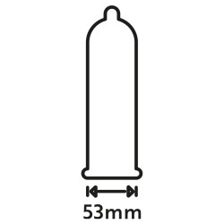 Secura Condoms Préservatifs fins Extra Feel 53mm x48